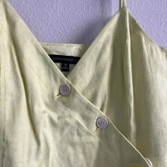 Banana Republic Soft Neon Green button up sundress - Picture 5 of 5